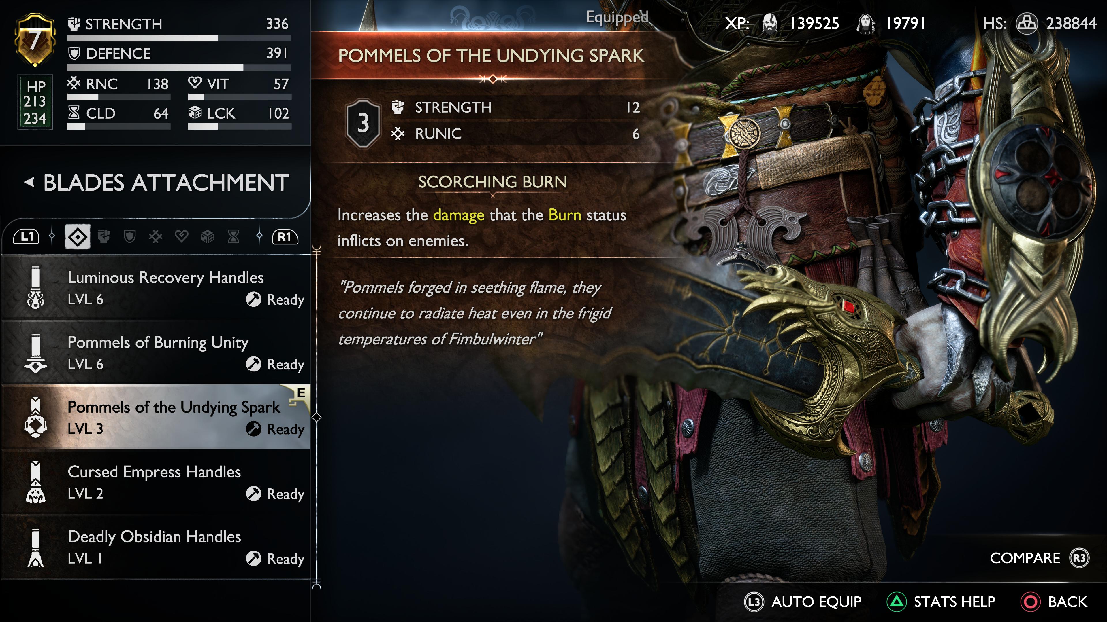 God of War Ragnarok Best Axe Pommels and Blade Handles and where to